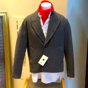 NWT Barena Venezia grey Pea coat.